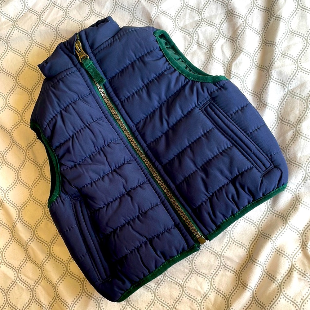 Carters 3 month puffer vest navy hunter green boys baby